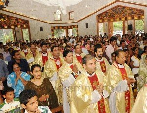 Feast of the Scapular celebrated Carmel Hill, Mangalore