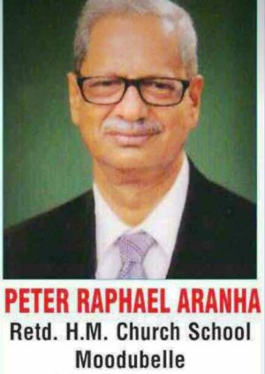 Obituary: Peter Raphael Aranha (Ex-Teacher), Moodubelle