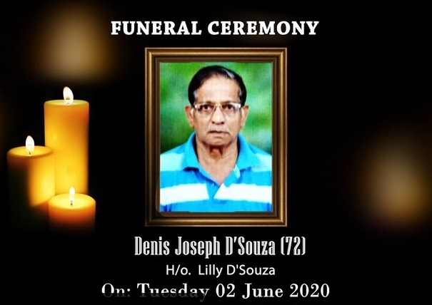 Obituary: Dennis Joseph Dsouza (72), Mount Rosary, Kallianpur