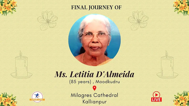 Final Journey Of Letitia D’Almeida (85 years) | LIVE From Kallianpur