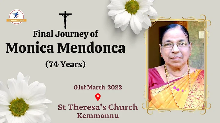 Final Journey Of Mrs. Monica Mendonca ( 74 Years ) | LIVE from Kemmannu
