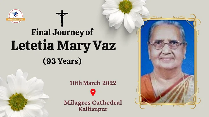 Final Journey Of Letitia Mary Vaz ( 93 Years ) | LIVE From Kallianpur