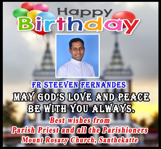 Happy Birthday Dear Fr. Steeven