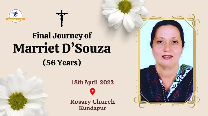 Final Journey Of Marriet D’souza ( 56 Years ) | LIVE From Kundapur