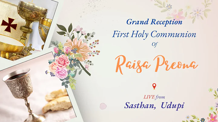 First Holy Communion Of Raisa Preona • Reception • LIVE From Sasthan