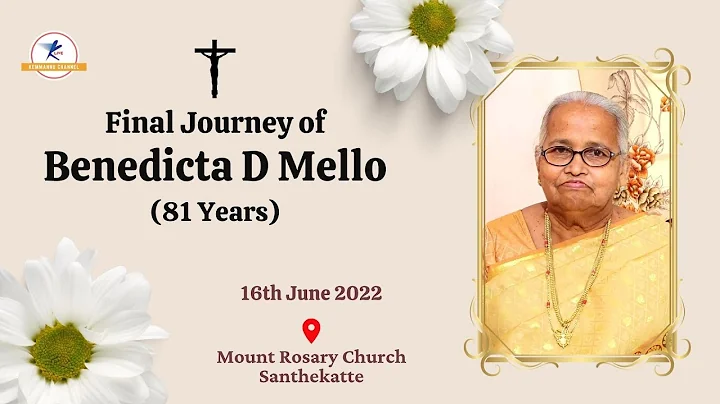 Final Journey Of Benedicta D Mello (81 Years) | LIVE from Santhekatte