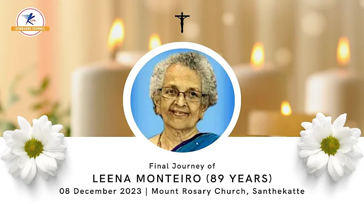 Final Journey Of Leena Monteiro (89 years) | LIVE From Santhekatte