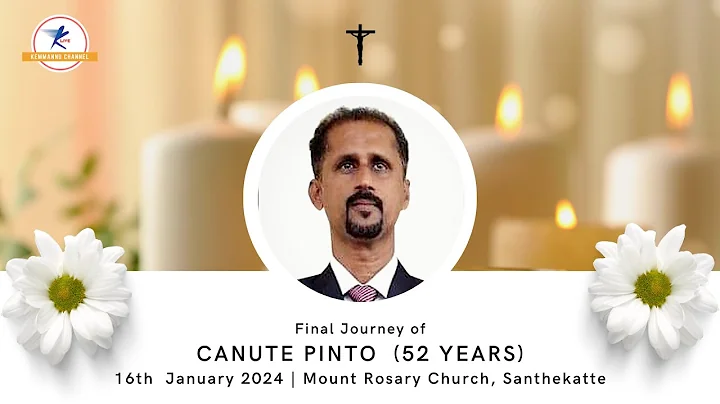 Final Journey Of Canute Pinto (52 years) | LIVE From Mount Rosary Church | Kallianpura | Udupi