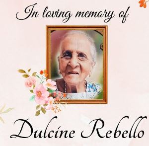 Obituary: Dulcine Rebello (103), Basrur, Kundapur