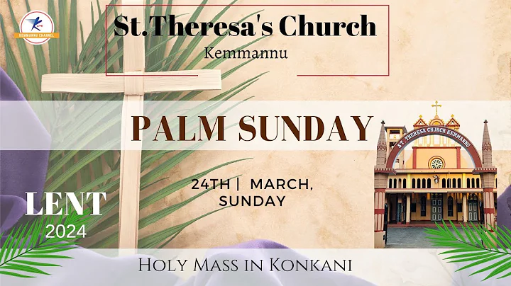 Palm Sunday 2024 at St. Theresa’s Church, Kemmannu | LIVE
