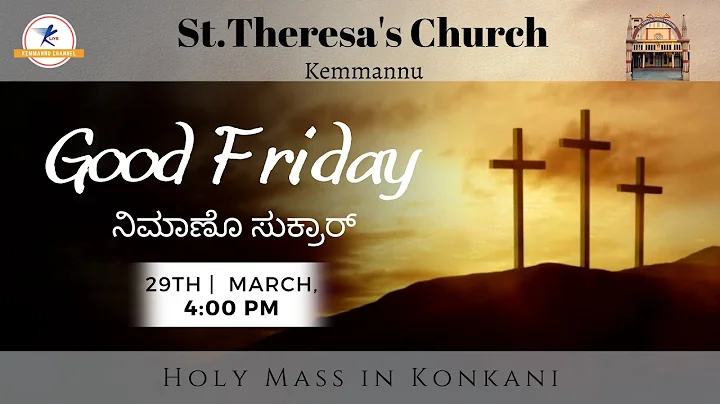 Way Of Cross on Good Friday 2024 | Live From | St. Theresa’s Church, Kemmannu, Udupi | LIVE