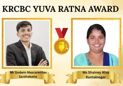 Congratulations on your KRCBC Yuva Ratna Award