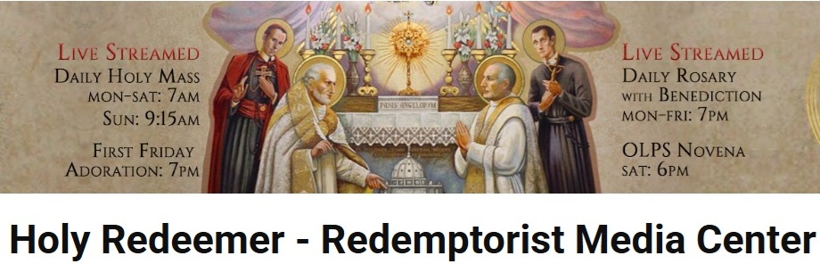Holy Redeemer - Redemptorist Media Center Redemptorist Online Lenten Mission - 2026 More Details - Please Click here