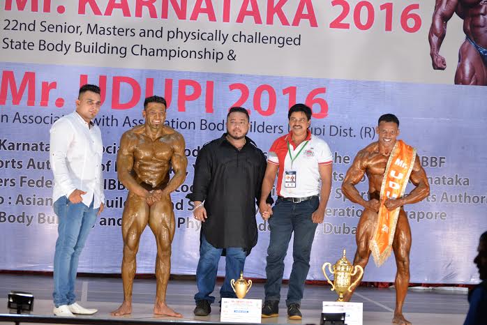 Sandeep of Vajra gym Champion of Champion - 2016 and Glen Dias of E-Fitness bagged runners up