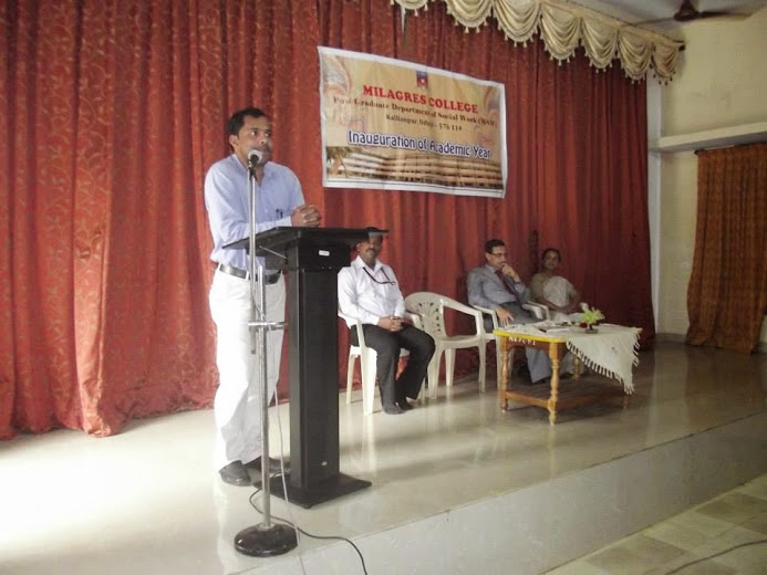 The Post Graduate Department of Social Work inaugurated at Milagres