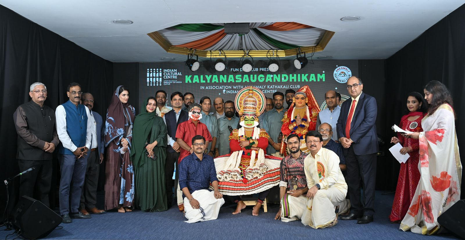 Doha Qatar : Historic Kathakali evening at Indian Cultural Centre Doha Qatar : Historic Kathakali evening at Indian Cultural Centre