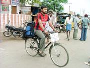 Indian cyclist reaches Qatar on 200,000 km trip
