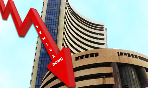 Sensex and Rupee extends losses, down 34 paise against dollar