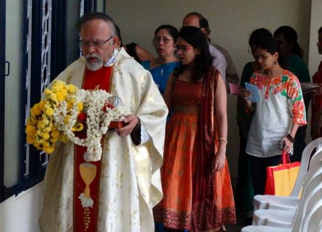 Monthi Festh Celebrated  At Saccidananda, Capuchin Provincialate, Bangalore