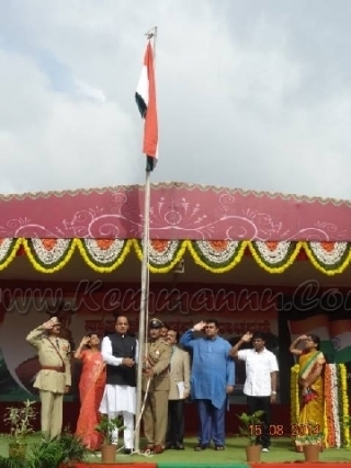 Udupi: 68th Independence Day was celebrated in the Udupi district  with patriotic fervour