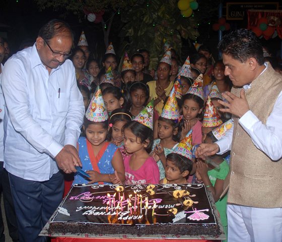 Birthday Celebration of Mr. Gopal Shetty, MP with underprivileged children.