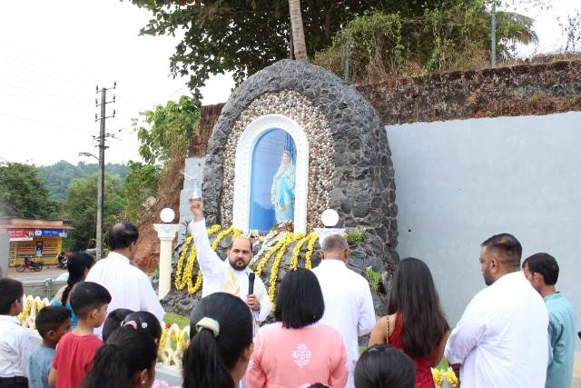 Newly built Grotto Inaugurated and Blessed at Nirkan