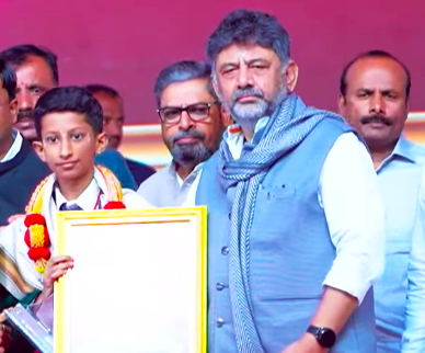 Deepesh Deepak Shenoy Receives State-Level Hoysala Shourya Award Deepesh Deepak Shenoy Receives State-Level Hoysala Shourya Award