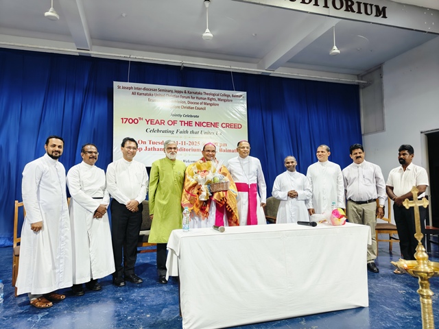 Mangaluru Ecumenical Meet Marks 1700 Years of the Nicene Creed, Reaffirming Christian Unity Mangaluru Ecumenical Meet Marks 1700 Years of the Nicene Creed, Reaffirming Christian Unity
