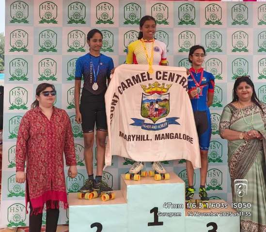 Golden Girl Jesnia Correa Strikes Gold again at CBSE National Skating Championship 2025 Golden Girl Jesnia Correa Strikes Gold again at CBSE National Skating Championship 2025