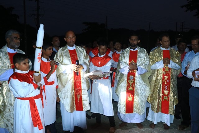 Easter Vigil Celebrated at St. Thomas the Apostle Church, Nirkan Easter Vigil Celebrated at St. Thomas the Apostle Church, Nirkan