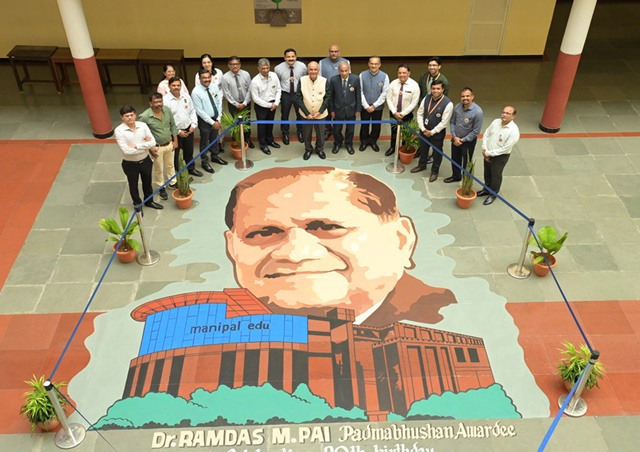 Watercolor Painting to Celebrate the 90th Birthday of Dr. Ramdas M. Pai. Watercolor Painting to Celebrate the 90th Birthday of Dr. Ramdas M. Pai.