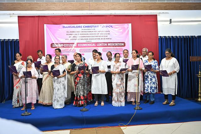 Senior Citizens’ Ecumenical Lenten Program held in Mangalore Senior Citizens’ Ecumenical Lenten Program held in Mangalore