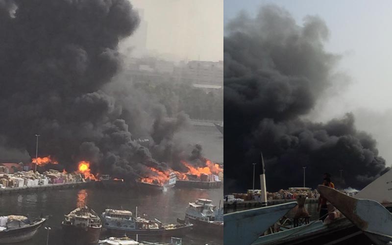 Deira Creek dhow fire contained: Dubai Civil Defence