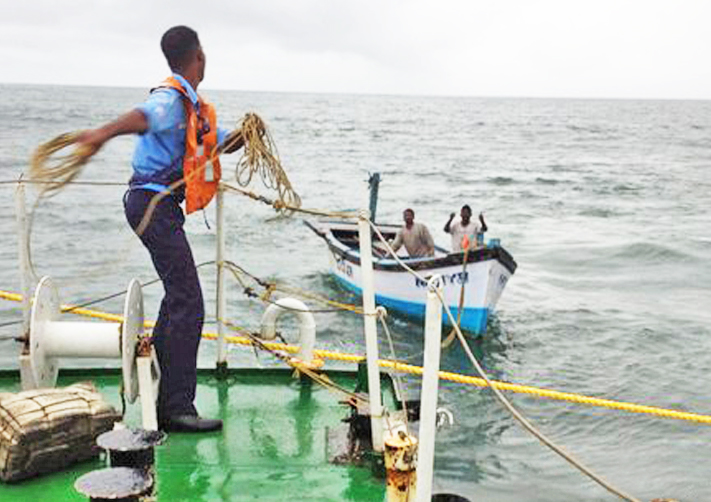 Indian Coast Guard rescues fishermen from sinking fishing boat