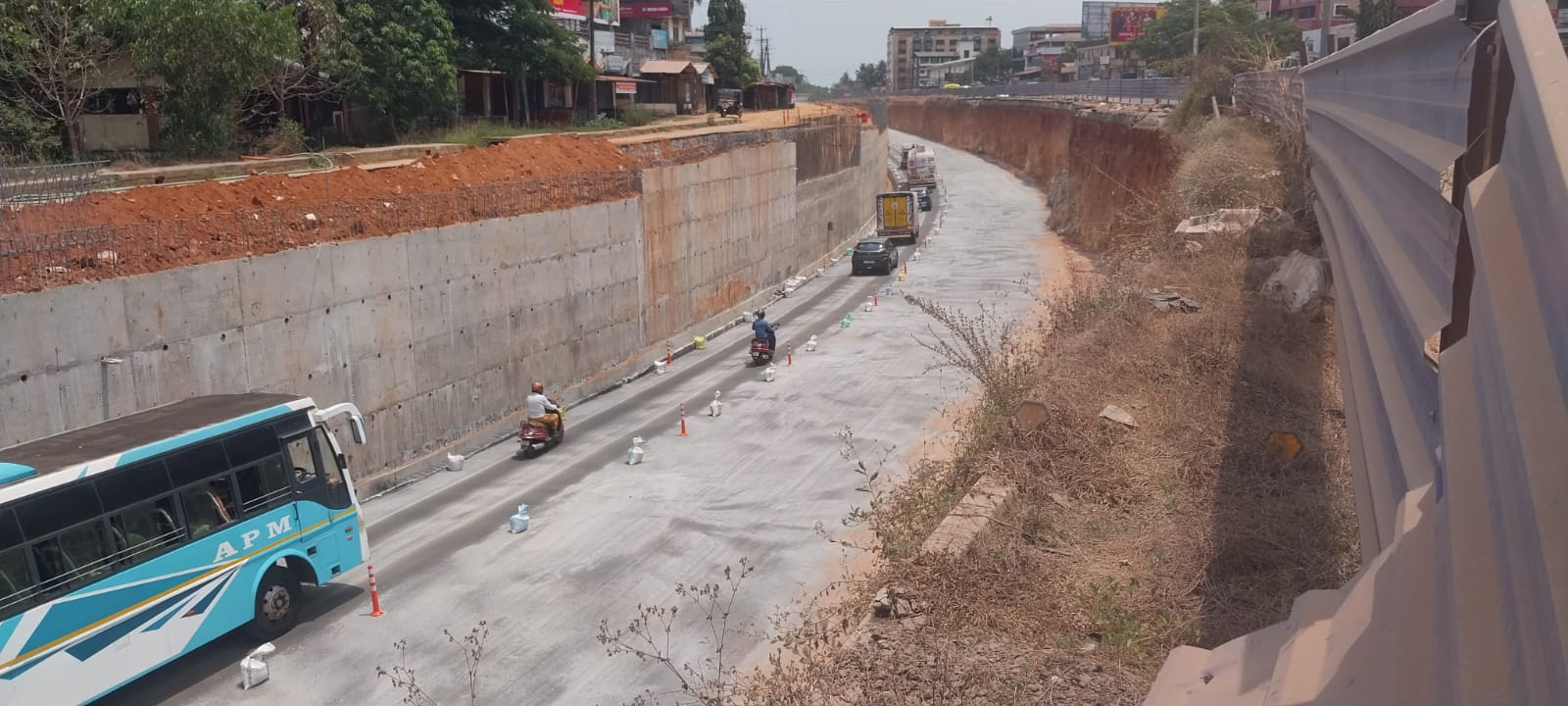 Santhekatte NH66 underpass opens to one way vehicular traffic today prior to election
