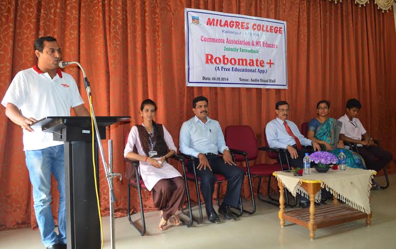 Robomate Plus App introduced at Milagres College, Kallianpur
