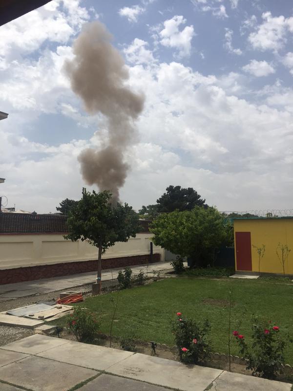 Explosions and gunfire rock Afghan parliament in Kabul