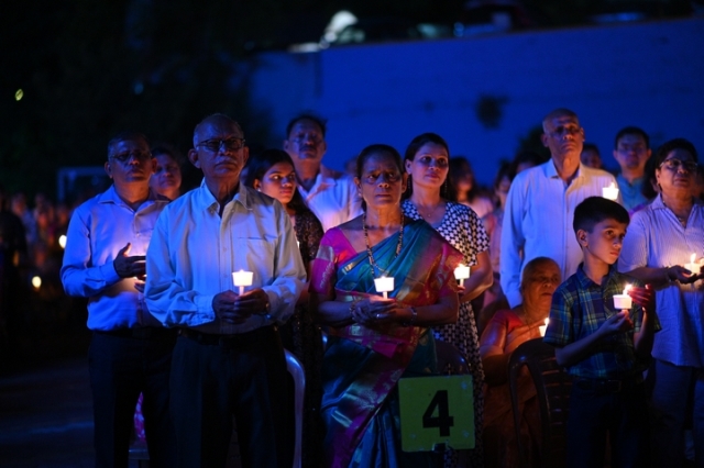 Easter Vigil Mass at St Francis Xavier Church Bejai Mangalore