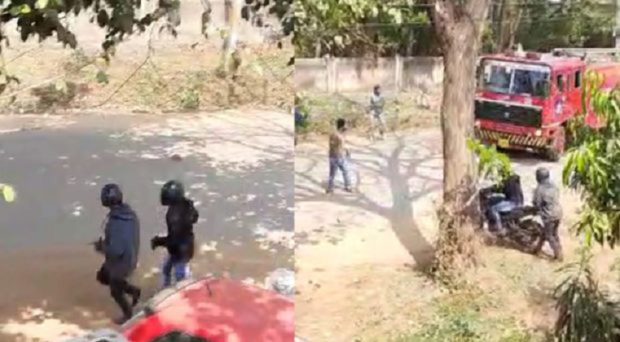 Chikmagalur: Cinematic chase of dacoits ensues by locals after failed robbery Chikmagalur: Cinematic chase of dacoits ensues by locals after failed robbery