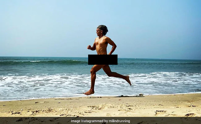 Milind Soman Runs Naked On Goa Beach, Cops Charge Him For 