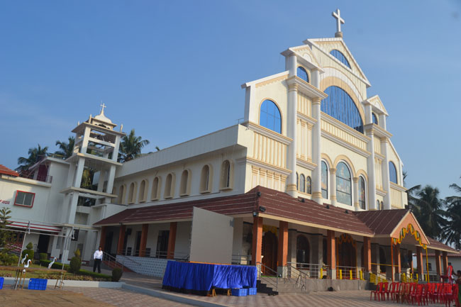 Bishop Gerald Isaac Lobo dedicated and blessed the newly built Holy Cross Church, Pamboor