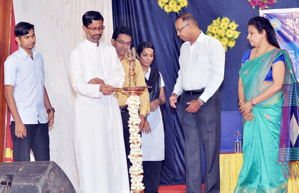 Welcome programme organized at St Philomena College, Puttur