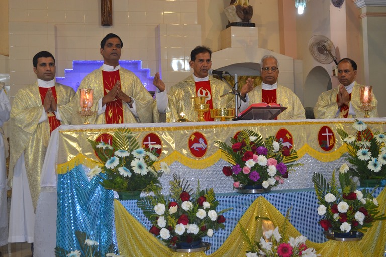 New Year Mass with Adoration held at St. Johnâ€™s Church, Pangala