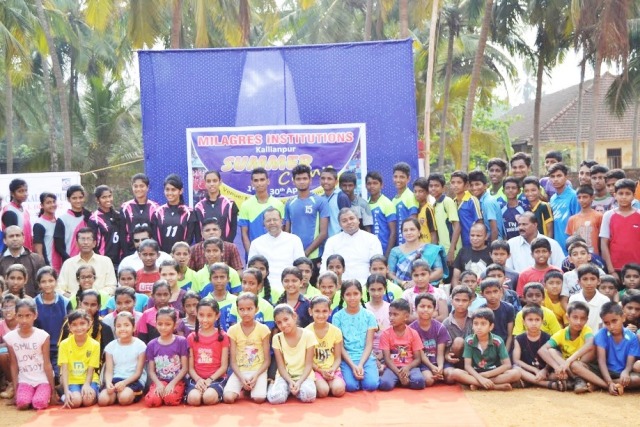 Dozens of National level sports students of Milagres felicitated on Inauguration of Summer Camp-2017