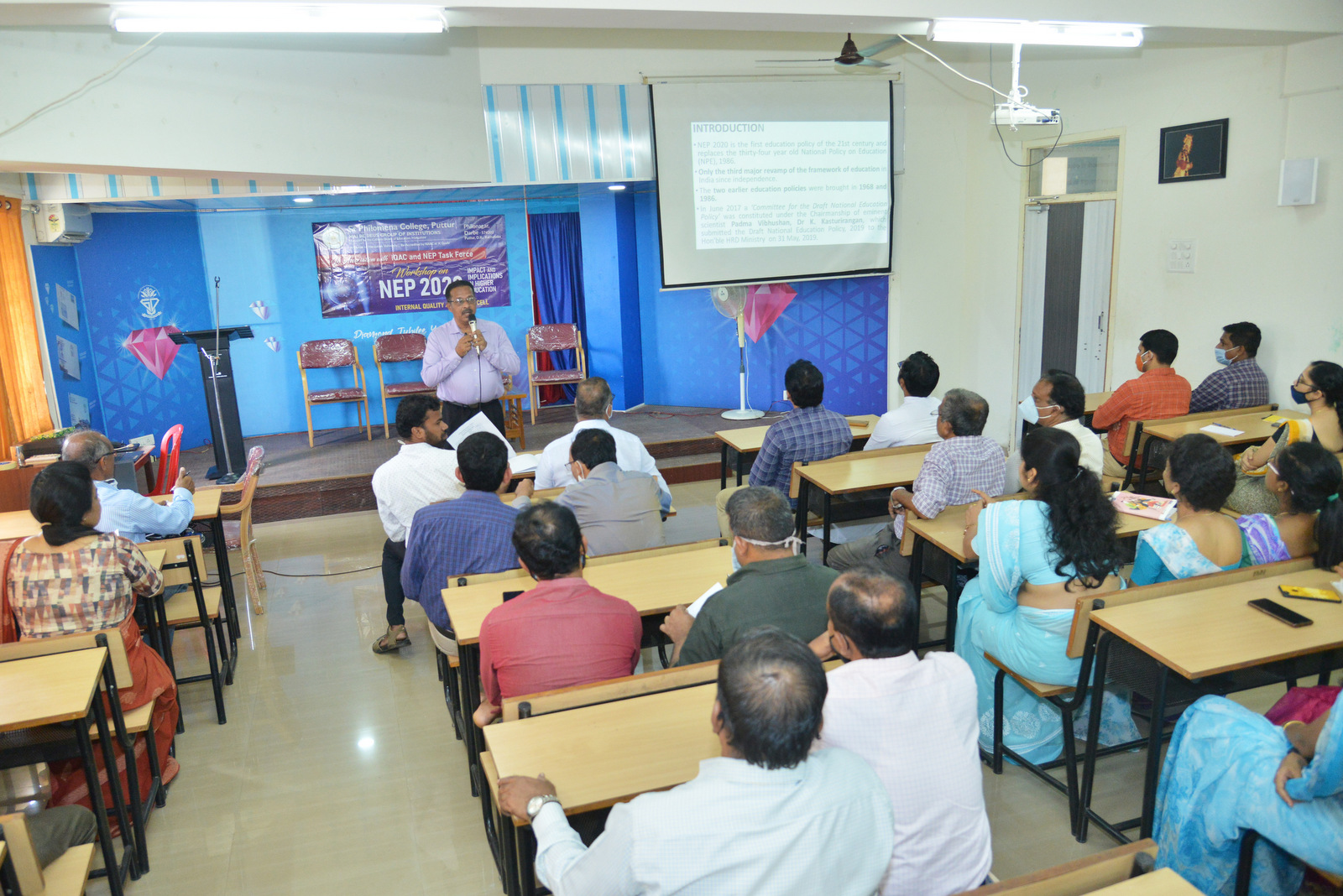 Workshop on ‘NEP 2020’ held at St Philomena College Puttur