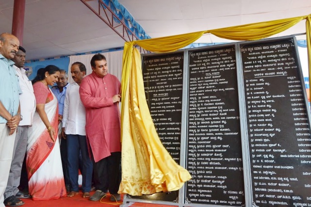 Pramod Madhwaraj lays foundation stone for New Milk Dairy unit  at Uppoor
