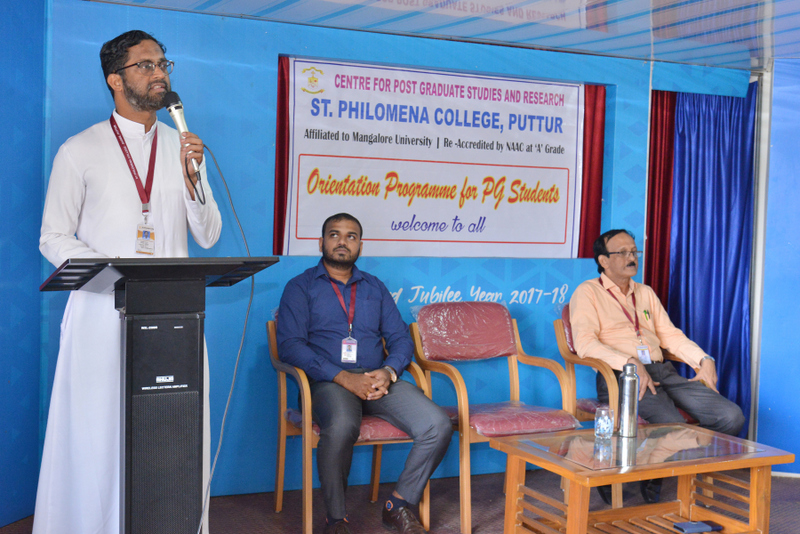 An Orientation Programme for Postgraduation Students, Centre for PG Studies & Research