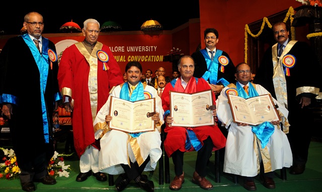 Mangaluru: Varsity bestows honorary doctorates on three; importance of research stressed