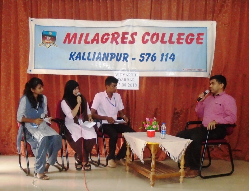 Vidyarthi Darbar : An interaction with Dr. Subramanya at Milagres College