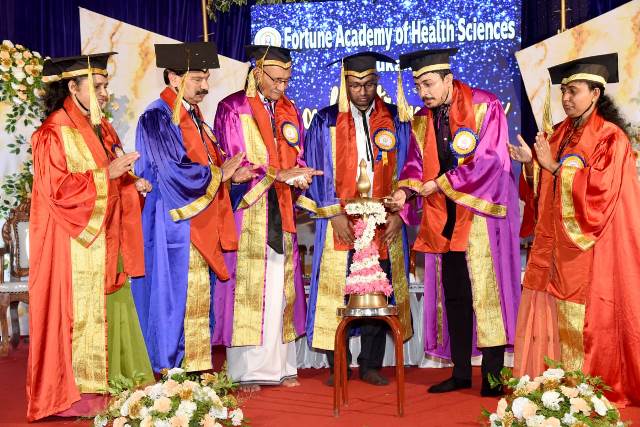 Graduation Day’ of young BSc Nursing students, BHA and Para medicals held at, Fortune Academy of Health Sciences.